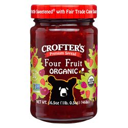 Four Fruit Premium Fruit Spread, 16.5oz 