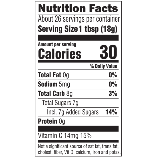 Peach Premium Fruit Spread, 16.5 oz - 067275006601